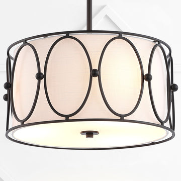 Violetta 19" Metal LED Pendant - JONATHAN Y